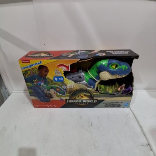 FISHER-PRICE IMAGINEXT JURASSIC WORLD REBIRTH ULTIMATE ACTION CHOMP T-REX PLAYSET (MODEL: JGR40) image 2