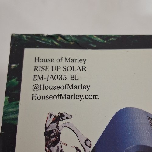 HOUSE OF MARLEY RISE UP SOLAR WATERPROOF PORTABLE BLUETOOTH SPEAKER - UP TO 14HRS PLAYTIME - BLUE (MODEL: EM-JA035-BL) image 4