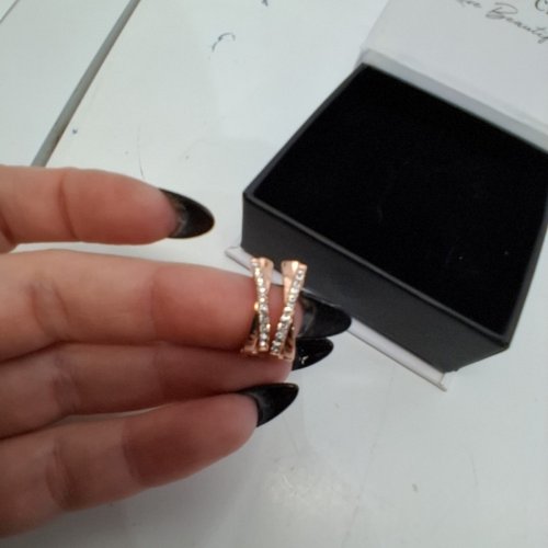 WOMENS CATE & CHLOE TWIST AMAYA EARRINGS - ROSE GOLD (MODEL: CCDE20108ER-RG) image 3
