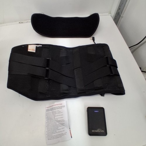 HOMLYNS RELAXRITE GRAPHENE CORDLESS HEATING PAD FOR BACK PAIN RELIEF - BLACK image 3