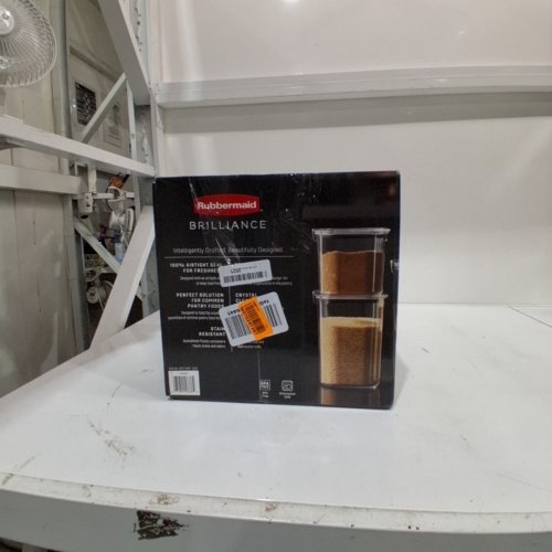 3PC RUBBERMAID BRILLIANCE PANTRY 360* CRYSTAL CLEAR CONTAINERS - 7.5 C , 12 C & 16 C - (MODEL: 2143290) image 3