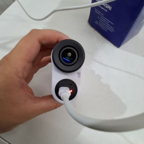 REVASRI RECHARGEABLE GOLF LASER RANGEFINDER WITH SLOP AND FLAG POLE LOCK - WHITE (MODEL: NK-1000) image 2