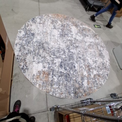 ARTISTIC WEAVERS OSINA CHARCOAL ROUND INDOOR AREA RUG - 8FT round - (MODEL; S00161027241 image 2