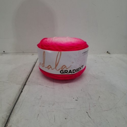 LION BRAND YARD MANDALA BABY YARN - 150G - HOT PINK image 2