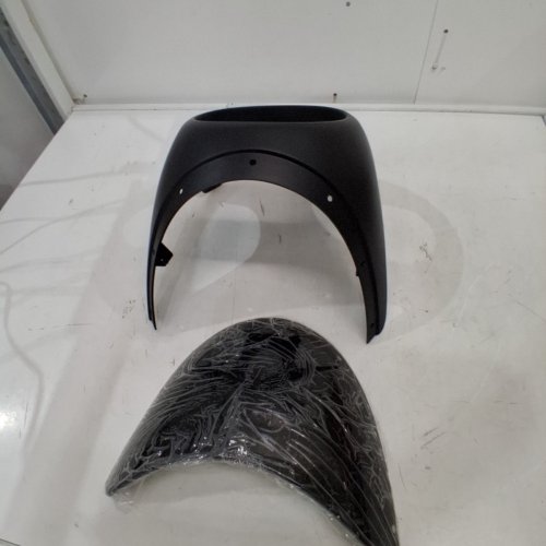 MOTORCYCLE HEADLIGHT FAIRING, SCRATCH RESISTANT FOR ROUND MOTORCYCLE LIGHTS - MATTE BLACK image 2