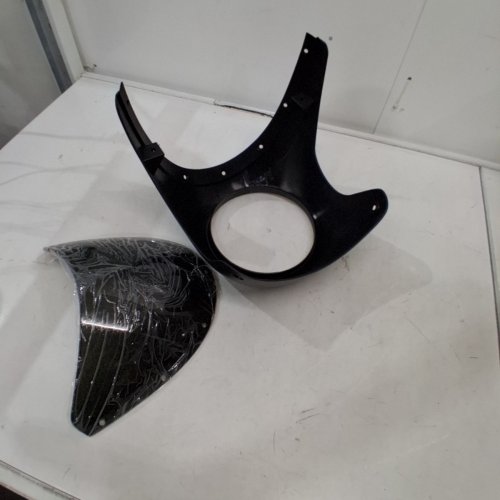 MOTORCYCLE HEADLIGHT FAIRING, SCRATCH RESISTANT FOR ROUND MOTORCYCLE LIGHTS - MATTE BLACK image 3