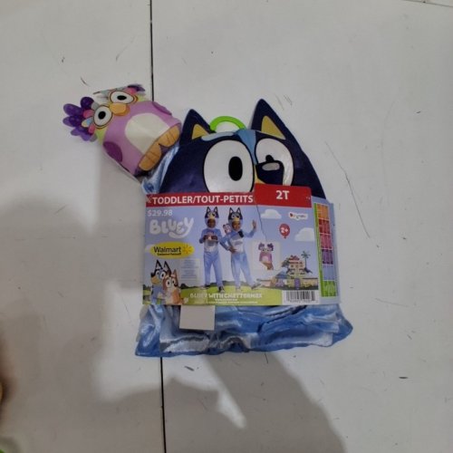 3PC TODDLER'S DISGUISE BLUEY WITH CHATTERMAX COSTUME - 2T - MULTICOLOURED image 2