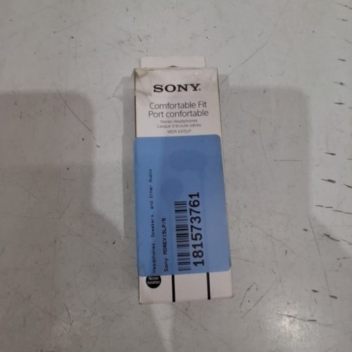 SONY WIRED IN-EAR HEADPHONES WITH 3.5MM AUDIO JACK - BLACK (MODEL: MDR-EX15LP) image 4
