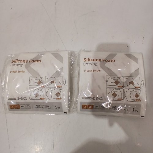 12PK OUJEALEE SILICONE FOAM DRESSINGS WITH BORDER - 4" X 4" - BEIGE (S11011003) image 3