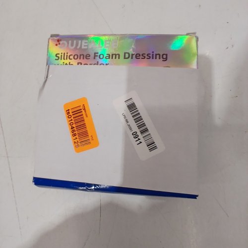 12PK OUJEALEE SILICONE FOAM DRESSINGS WITH BORDER - 4" X 4" - BEIGE (S11011003) image 4