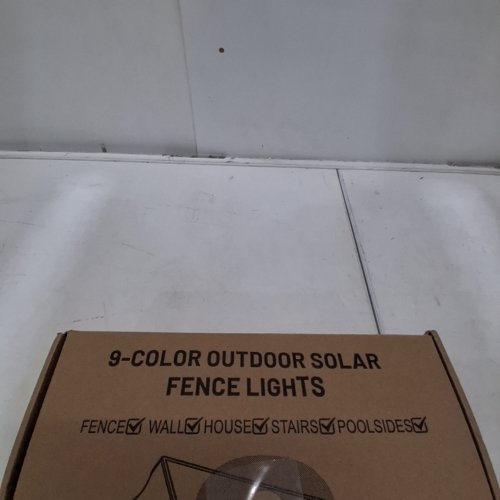 8PK AUDERWIN OUTDOOR SOLAR FENCE LIGHT WITH RGB - BLACK image 6