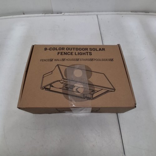 8PK AUDERWIN OUTDOOR SOLAR FENCE LIGHT WITH RGB - BLACK image 7