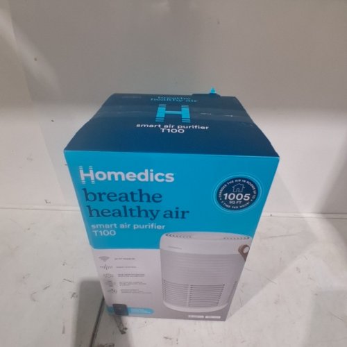 HOMEDICS TOTALCLEAN T100 3-IN-1 SMART AIR PURIFIER WITH HEPA FILTER - 200.SQ.FT - WHITE (MODEL: T100) image 3