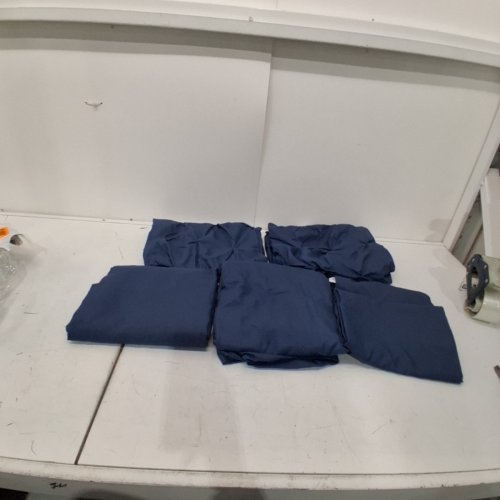6PC LANE LINEN BED IN A BAG PINTUCK MICROFIBER COMFORTER SET - FULL - NAVY (STYLE: MAXFCFT7-FL-NVY) image 2