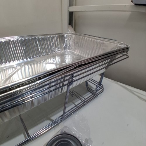 33PC CATERPAX DISPOSABLE ALUMINUM CHAFING DISH BUFFET SET - SILVER - (MODEL: CP-6T3RFF) image 4