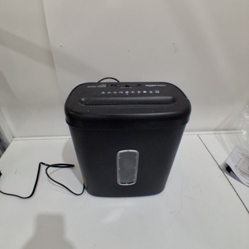 AMAZON BASICS 8-SHEET CROSS-CUT PAPER SHREDDER - BLACK (MODEL: C276-A US) image 3