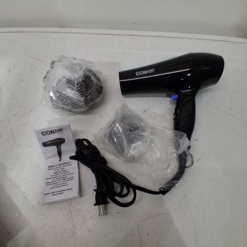 CONAIR FULL SIZE TOURMALINE CERAMIC HAIR DRYER - 1875W - BLACK (MODEL:253NPC) image 2