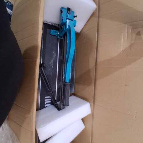 SINGLE RAIL TILE CUTTER DOUBLE BRACKET MANUAL TILE CUTTER - 48" - BLUE/BLACK (MODEL:D-01C-1000) image 3