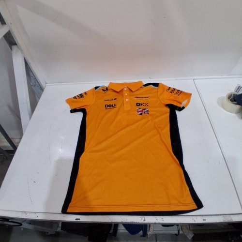 MCLAREN TEAM POLO SHIRT - MEDIUM - ORANGE AND BLACK image 2