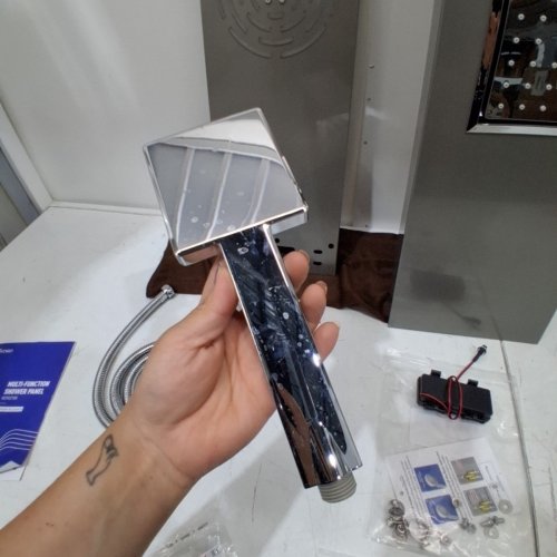 ROVOGO LUXURY STAINLESS STEEL RAINFALL SHOWER PANEL TOWER SYSTEM WITH SHOWER HEAD - STAINLESS STEEL (MODEL: WG-9122L) image 5
