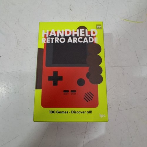 J'ADORE HANDHELD RETRO ARCADE GAME - 100 GAMES - 3.1" X 4.7" - RED (MODEL: 851783) image 2