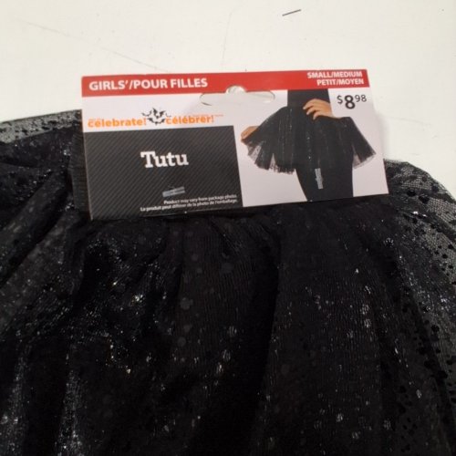 GIRL'S WAY TO CELEBRATE! SEQUIN TUTU - SMALL/MEDIUM - BLACK image 3