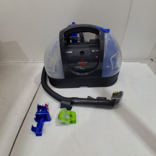 BISSELL LITTLE GREEN PORTABLE CARPET & UPHOLSTERY DEEP CLEANER - 48OZ TANK - BLUE/BLACK - (MODEL: 14006) image 4