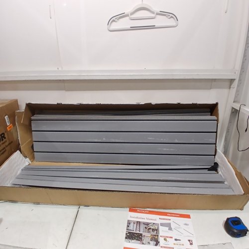 FRAYSCENT SLAT WALL PANELING - 4FT X 1FT - GREY (MODEL: WALL-PVC-GRAY-8) image 2