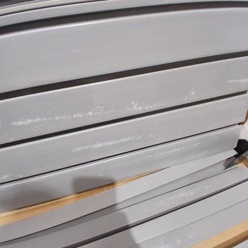FRAYSCENT SLAT WALL PANELING - 4FT X 1FT - GREY (MODEL: WALL-PVC-GRAY-8) image 3