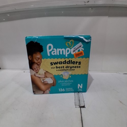 136PK PAMPERS SWADDLERS DIAPERS - NEWBORN SIZE image 3