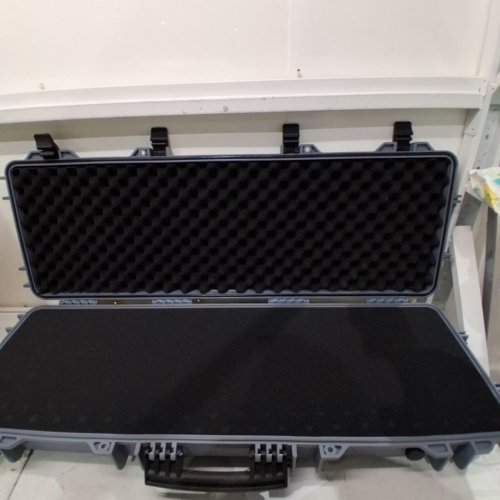 TACTICAL HARD RIFLE CASE WITH PRE-CUT FOAMS - 40" X 13" - GREY - (MODEL: 1023313) image 3