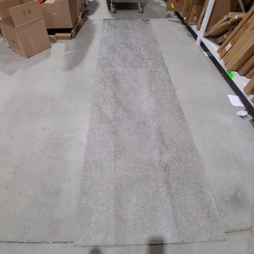 NON SLIP RUG PAD FOR UNDER CARPET/RUNNERS - 12FT X 3FT - GREY image 2