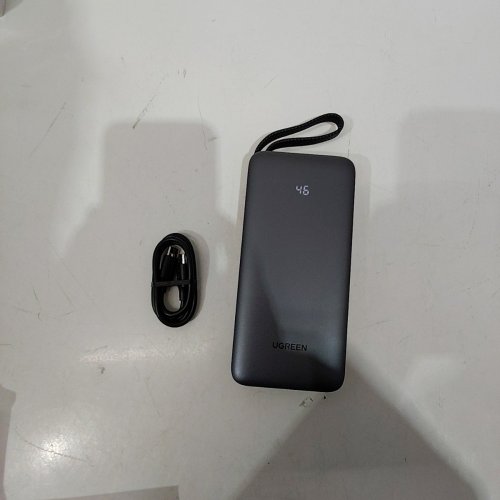 UGREEN 45W POWER BANK WITH BUILT-IN USB-C CABLE - PD 3.0 - 20000MAH - GREY (MODEL: PB536) image 2