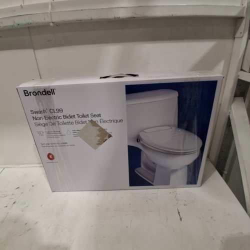 BRONDELL SWASH CL99 ELONGATED NON-ELECTRIC BIDET TOILET SEAT - 18" - WHITE (MODEL: CL990416) image 4