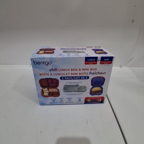 2PK KIDS BENTGO LUNCHBOXES WITH DIVIDERS AND ICE PACKS - RED/WHITE (MODEL: 1997883) image 4