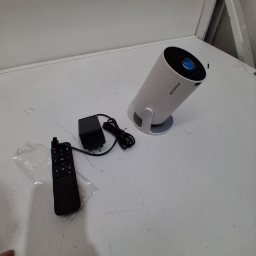 ALWTNIET PORTABLE SMART PROJECTOR BLUETOOTH, WIFI, & AUTO KEYSTONE CORRECTION - WHITE (MODEL: HY300PRO+) image 3