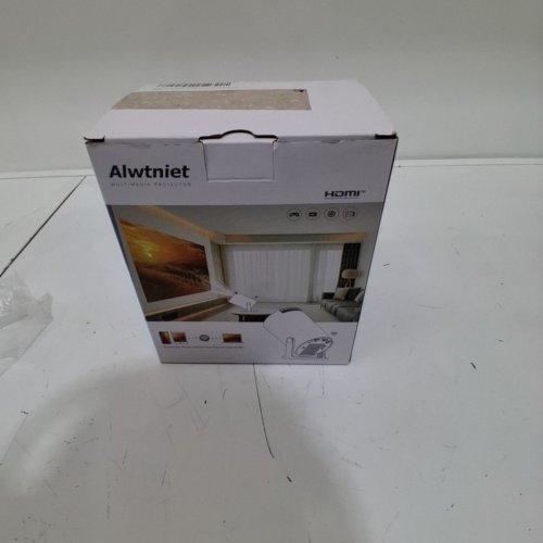 ALWTNIET PORTABLE SMART PROJECTOR BLUETOOTH, WIFI, & AUTO KEYSTONE CORRECTION - WHITE (MODEL: HY300PRO+) image 5