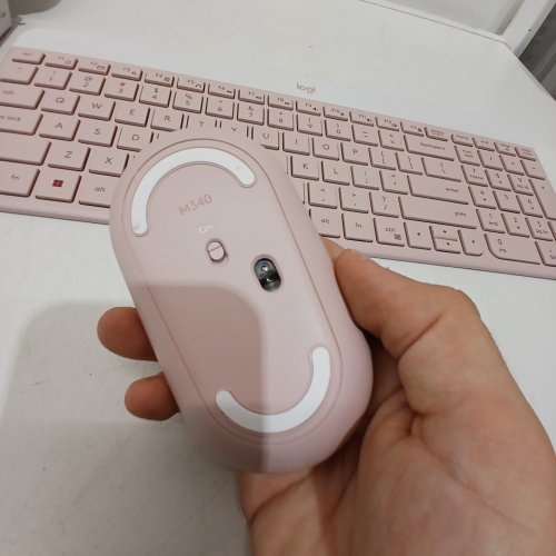 LOGITECH MK470 SLIM WIRELESS KEYBOARD - LONG BATTERY LIFE, ULTRA QUIET, 2.4 GHZ USB RECEIVER, PLUG N' PLAY CONNECTIVITY - PINK ROSE (MODEL: ‎920-009443) image 2