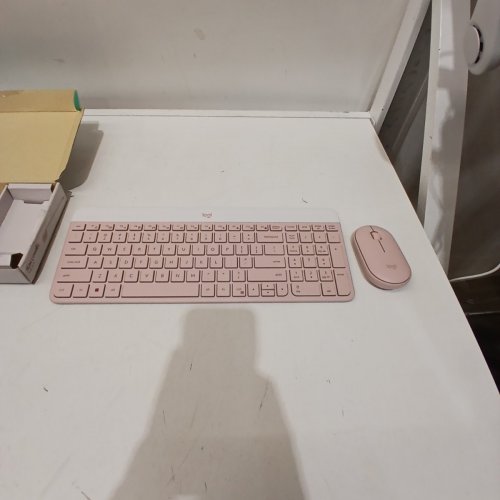 LOGITECH MK470 SLIM WIRELESS KEYBOARD - LONG BATTERY LIFE, ULTRA QUIET, 2.4 GHZ USB RECEIVER, PLUG N' PLAY CONNECTIVITY - PINK ROSE (MODEL: ‎920-009443) image 3