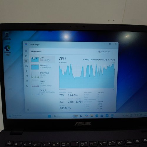 ASUS FULL HD LAPTOP L410 14” INTEL CELERON N4500, 4GB DDR4, 128GB EMMC STORAGE image 4