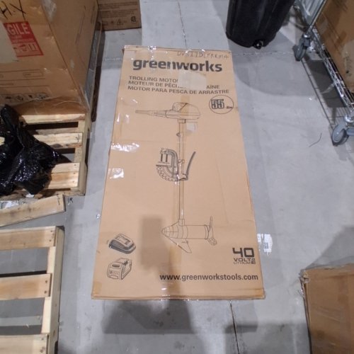 GREENWORKS TROLLING MOTOR WITH 5 AH BATTERY AND CHARGER - 40 V - 55 LBS - GREEN & BLACK (MODEL: TNF303) image 7