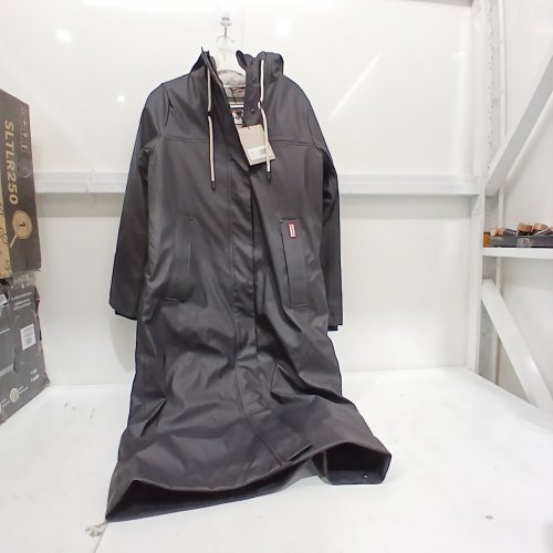 WOMEN'S HUNTER SAMMY RUBBERIZED LONG PADDED RAIN COAT - EXTRA SMALL - BLACK (STYLE: B8640HUL) image 2