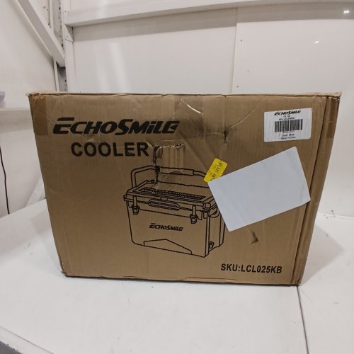 ECHOSMILE INSULATED ROTOMOLDED COOLER WITH SEALING RING - 25 QT - KHAKI PALE GREEN (MODEL: LCL025KB) image 4
