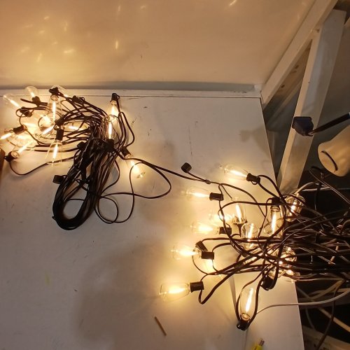 ADDLON OUTDOOR WATERPROOF DIMMABLE STRING LIGHTS - 100FT - BLACK image 2