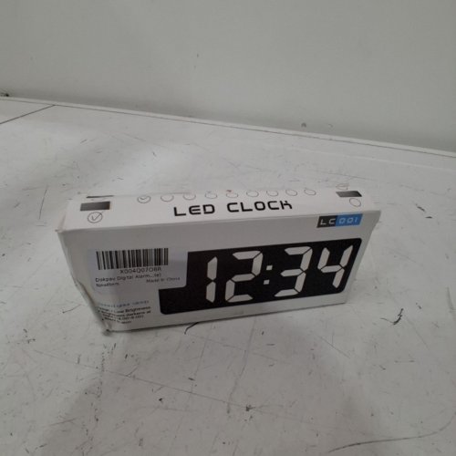 DOKPAV DIGITAL ALARM CLOCK WITH LARGE NUMBERS DISPLAY - 6.3"X2.3" - WHITE (MODEL:LC001) image 4