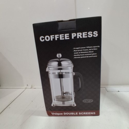 STERLING PRO UNIQUE DOUBLE SCREEN FRENCH PRESS - 4OZ image 5
