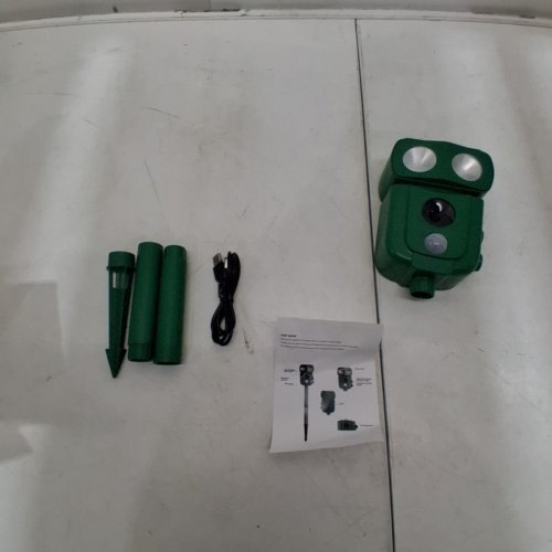 3FREE ANIMAL REPELLER ULTRASONIC SOLAR POWER BIRD DOG CAT SKUNK DEER RACCOON REPELLENT - 19" - GREEN image 4