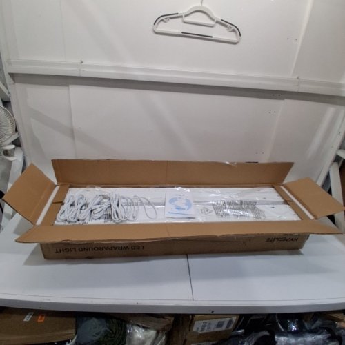 6PK HYPERLITE LINKABLE LED WRAPAROUND CEILING LIGHT FIXTURES - 4FT - 60W/50W/40W - 4400 LM/5500 LM/6600 LM - WHITE (MODEL: BL-WR-486-40W/50W/60W-XTTN) image 2