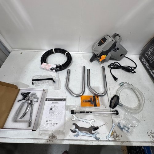 DEKO AIRLESS PAINT SPRAYER - 120V, 9A, 3000 PSI - GRAY AND YELLOW (MODEL: DKPAPSX300C1) image 5