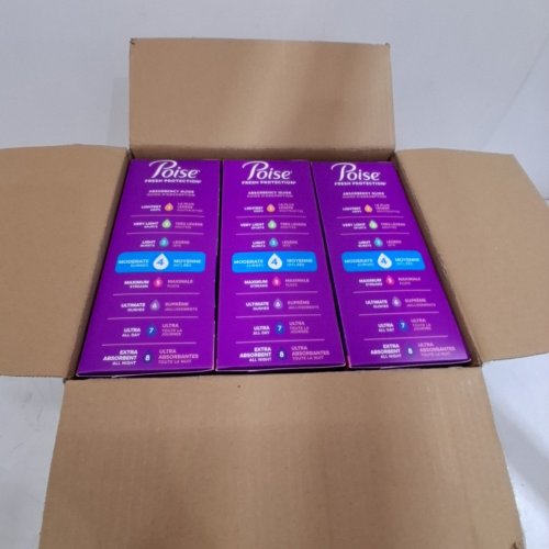 144PK POISE FRESS PROTECTION ULTRA THIN PADS , 4 MODERATE REGULAR , FRESH SCENT LOCKS IN ORDER & WETNESS image 2